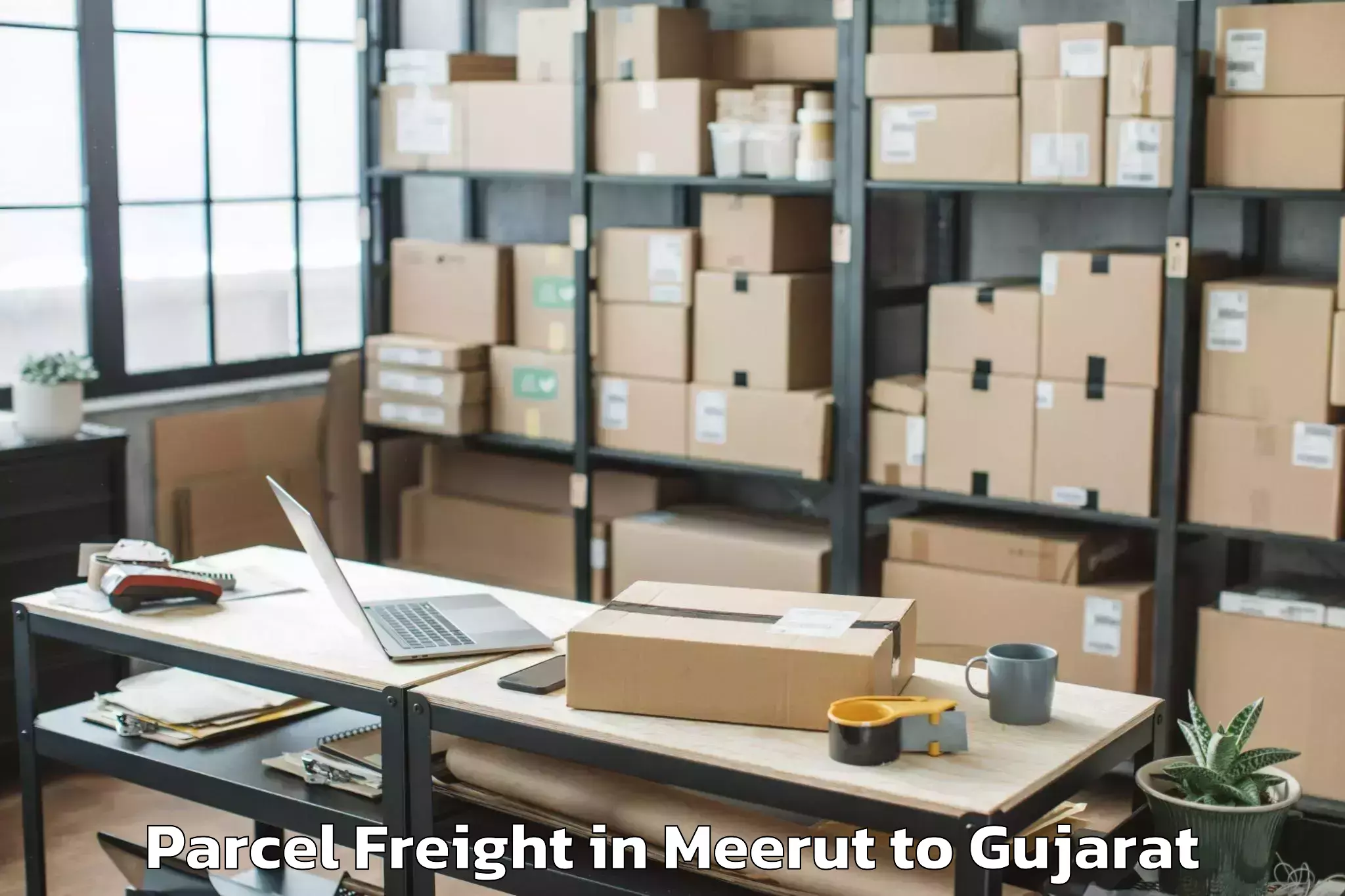 Discover Meerut to Abhilashi University Ahmedabad Parcel Freight